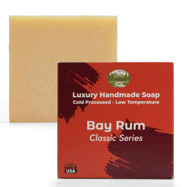 Bay Rum 5oz Soap Handmade Soap bar - Cherry Almond, oatmeal as exfoliant - Pure Essential Oil Natural Soaps- Anniversary Wedding Gifts Christmas stocking stuffer cherry blossom - Falls River Soap Company