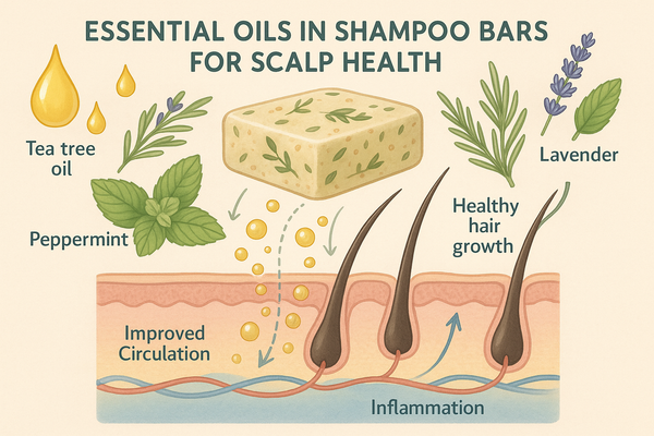 How Essential Oils in 360Feel Shampoo Bars Help Scalp Health