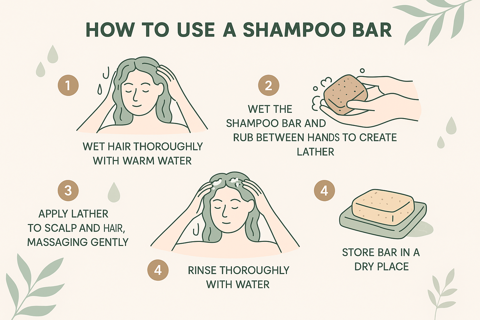 How to Use a Shampoo Bar (Beginner’s Guide) | 360Feel – Falls River Soap