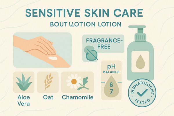 Sensitive Skin 101: How to Choose a Gentle, Non-Irritating Body Lotion