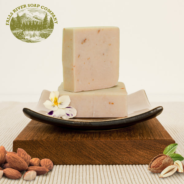 Sweet Almond 5 Oz Greek Yogurt Soap Bar - Essential Oil Natural Soaps- Great as Anniversary Wedding Gifts - Falls River Soap Company
