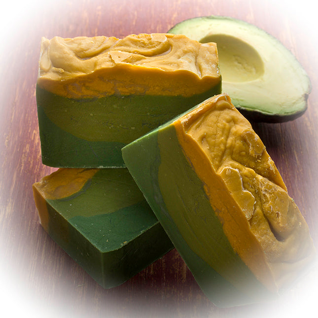 Avocado Soap (4Oz) - with Jasmine Essential Oils and fresh Avocado slurry