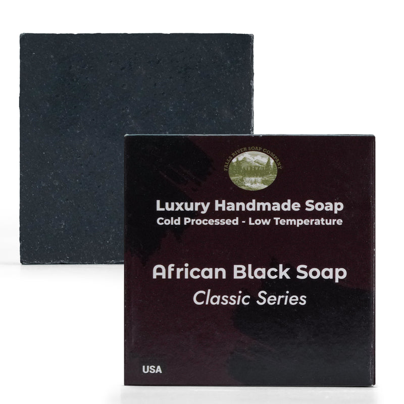 African Black Soap 5oz Soap Handmade Soap bar - Cherry Almond, oatmeal as exfoliant - Pure Essential Oil Natural Soaps- Anniversary Wedding Gifts Christmas stocking stuffer cherry blossom - Falls River Soap Company