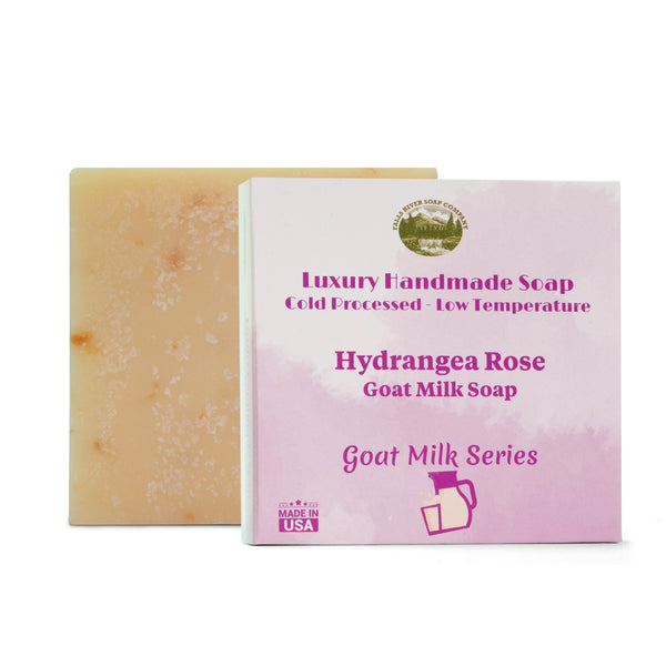 Hydrangea Rose 5 Oz Goat Milk Soap Bar - Essential Oil Natural Soaps- Great as Anniversary Wedding Gifts - Falls River Soap Company