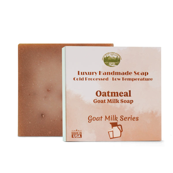 Oatmeal 5 Oz Goat Milk Soap Bar - Essential Oil Natural Soaps- Great as Anniversary Wedding Gifts - Falls River Soap Company