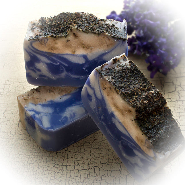 Lavender Soap Bar (4Oz) with dried Lavender and Lavender essential Oil