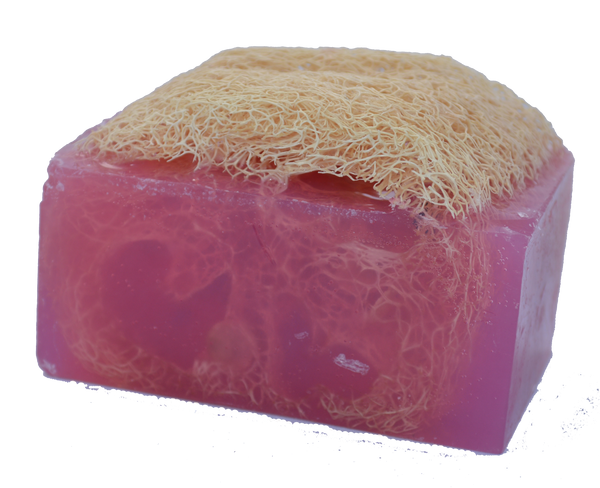 Luffa Soap Bar (4.5oz) - Amazing Grace - Exfoliating Soap, Handmade Glycerin soap