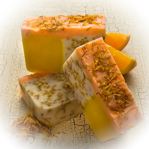 Orange Soap with Calendula Oil (4Oz) - Orange, Yuzu and Calendula Soap