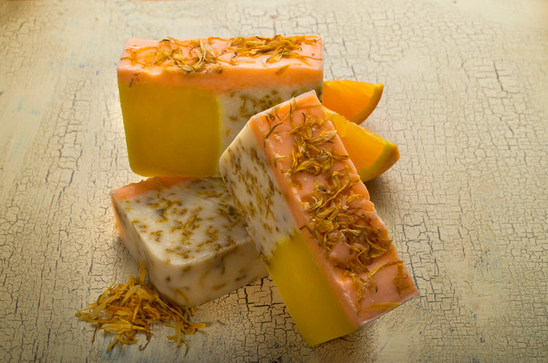 Orange Soap with Calendula Oil (4Oz) - Orange, Yuzu and Calendula Soap