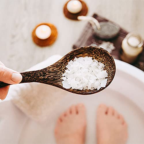 Almond Coconut Salt Scrub - 8oz Detox Bath Salt Body Scrub, Great as a Face Scrub & Exfoliating Body Scrub for Acne Scars, Stretch Marks, Foot Scrub, Great Gifts For Women - Falls River Soap Company